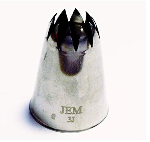 JEM #3J Large Curved Star Savoy Icing Piping Decorating Nozzle Tip Tube Cake Dec