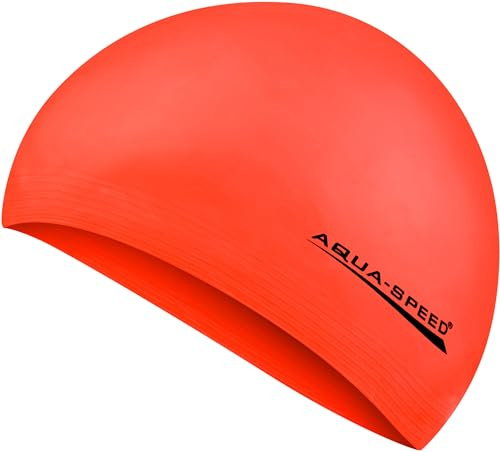 Aqua Speed Badekappe für Damen & Herren + inkl. E-Book | Schwimmkappe | Bademütze | Badehaube | Schwimmmütze | Swim Cap | Soft Latex