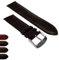 20 mm EXTRA LANG Original Englisch Kalbsleder Leder Uhrenarmband gepolstert SS Schnalle XL dunkelbraun