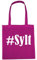 Reifen-Markt Tasche #Sylt Größe 38x42 Farbe Pink Druck Weiss