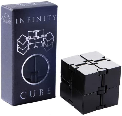 Infinity Cube Sensory Fidget Toy, EDC Fidgeting Game for Kids and Adults, Cool Mini Gadget Best for Calming and Stress Relief and Kill Time, Autism Toys Dementia Gift Stocking Stuffers