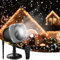 Syslux Snowfall LED Halloween Christmas Lights Projector, Remote Control Indoor Outdoor Holiday Lights Rotatable Snowflake for Halloween Xmas Wedding Home Party Garden Landscape Wall Decorations