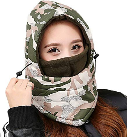 Waterproof Balaclava,Ski Hat Thermal Warm Fleece Hood Full Face Cover Mask Windproof Stopper Hat Winter Neck Warmer for Outdoors Snowboarding Ski Motorcycle