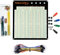 Makeronics Solderless 3220 Tie-Points Experiment Plug-in Breadboard Super Kit with Aluminum Back Plate and 140 U-Shape Jumper Wires + 65 Jumper Wires for Prototyping Circuit/Arduino