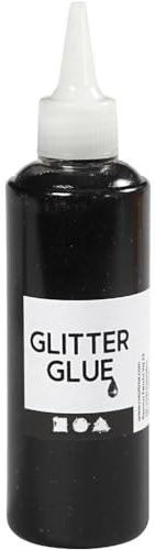 Creativ Colla glitterata, nera, taglia unica