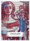 4 personalisierte Retro DDR Streetart DIN A4 Schulhefte, Schreibhefte mit Foto von Wandbild rot Lineatur 20 (blanko Heft 16 Blatt/32 Seiten) Notizheft, Kladde für Schule, Universität, Büro