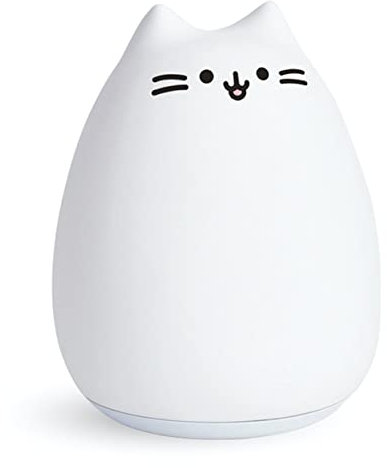 InnoGIO GIOKitty Maxi, Nachtlicht als Katze aus Silikon für Kinder, 7 Farben mit Fernbedienung, Dekoration für Baby- & Kleinkinderzimmer, Einschlafhilfe & Night Light für Kids, LED Lampe in Tierform