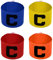 Deolven Captain Armband,4 Stück Elastic Kapitäns Armbinde für Senior/Junior Fußball Spielführer-armbinde und Erwachsene/Youth Sport Kapitänsbinde, Gelb/Blau/Grün/Orange