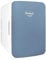 Cooluli 10L Mini Fridge for Bedroom - Car, Office Desk & College Dorm Room - 12v Portable Cooler & Warmer for Food, Drinks, Skincare, Beauty & Makeup - AC/DC Small Refrigerator with Glass Front, Blue