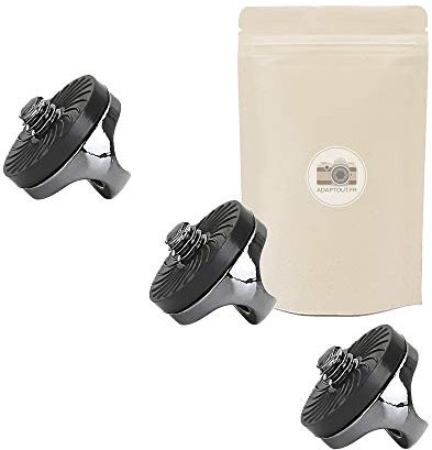 X3 Attache Rapide pour Sangle D'APPAREIL Photo Support de Fixation A VIS 1/4 SUPPORTE 5KG !! Anneau 100% MÉTAL Compatible DSLR ET APN Toutes Marques