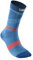 Thuasne - Chaussettes de Compression Mi-Mollet Running Sport UP ACTIV - Compression Dégressive de la Cheville vers le Mollet - Fabriquées en France - Bleu glacier/Perle/Corail, 39-42, L
