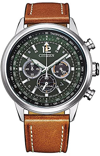 Citizen Reloj Cronógrafo para Hombres de Cuarzo con Correa en Cuero CA4470-15X