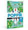 POPPIK 1841076 Sticker-Poster, Fußball, interaktives Lernposter mit Aufklebern, mehrsprachiges Fußballposter, für Kinder ab 7 Jahren, 68 x 100 cm
