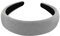axy Haarreif mit Flanell Haarband Vintage Hairband Damen Stirnband Klassische und modische Haarreifen HRK5 (Hellgrau)