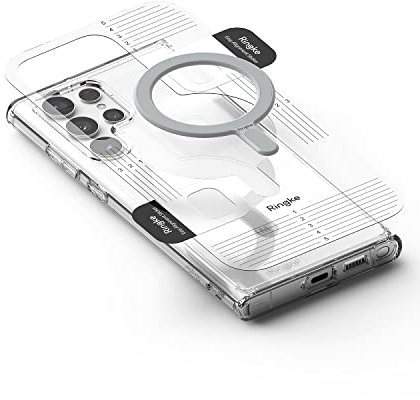 Ringke Magnetic Plate Kompatibel mit Magnetisch Zubehör, Universelle Selbstklebende Magnetaufkleber Kompatibel mit Magnetisch Ladegerät und iPhone Hülle - Gray