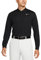 Nike Dri-FIT Victory Men's Long-Sleeve Golf Polo Shirt, Black/White, Large