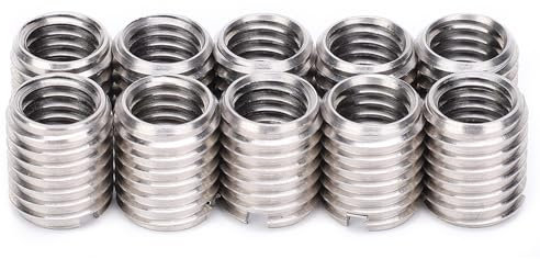 Réduction M8 M10,Reduction M10 M8,Insert Fileté M8 M10,Insert M8 M10,10 Pièces Insert Écrou Filetage Réparation Manchon Fileté Douille Vis Réduction Outil De Conversion