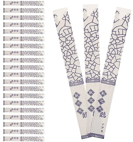 Healvian Paper Chopsticks Sleeve 500pcs Disposable Chopsticks Bags Paper Cutlery Holder Chopsticks Flatware Holder Cutlery Bags Pocket Sleeves Utensils Sleeves B Chopsticks Packing Sleeves
