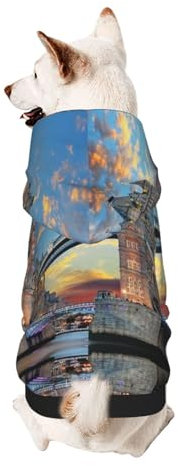 Tower Bridge In London Kapuzenpullover für kleine Haustiere, weich und atmungsaktiv, fusselt nicht leicht