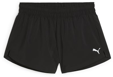 PUMA Unisex W TAD Essential 3 Woven Short Gewebte Shorts, PUMA Black, XS