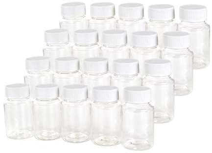 12PCS 80ml couvercle en plastique blanc petite bouteille en plastique de voyage portable liquide transparent remplissable bouteille réservoir de stockage respectueux de l'environnement