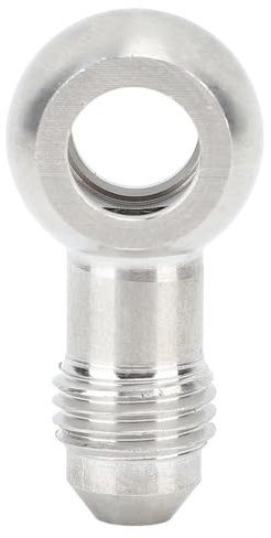 Psytfei Stainless Steel Fuel Banjo Fitting 8mm to AN4 Fuel Hose Fitting Connector,Fuel Line Adapter Connector for Pipeline Fluid Flow Control