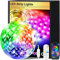 FUPT LED Strip Lights, 3m Battery Powered with App & Remote, 90 Flexible 5050 RGB Colour Changing Lights for Bedroom, TV, Gaming Room, Music Sync, Christmas, Halloween Decorations
