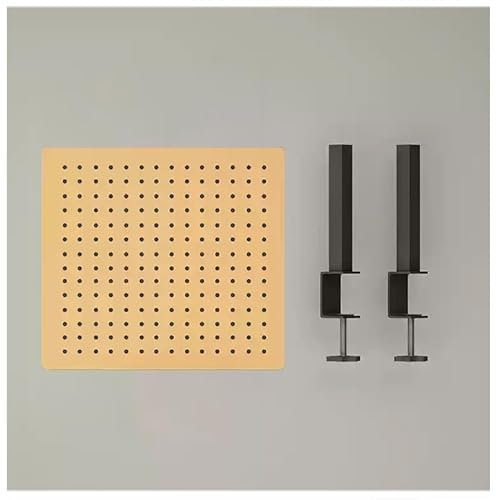 ZBJDX Aufsteckbares Organizer Regal Aus Lochplatten Für Den Schreibtisch, Aufbewahrungsregal Für Schülertische, Rechteckiges Präsentationsregal Aus Karbonstahl,Orange,Medium