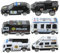 Toyvian 6 Pièces de Simulation de Voiture Jouets de bébé décoration décoration Jouets de réservoir Roue AB Gel Mini Toys playmobile Trousse Enfant de Voiture pour Enfants