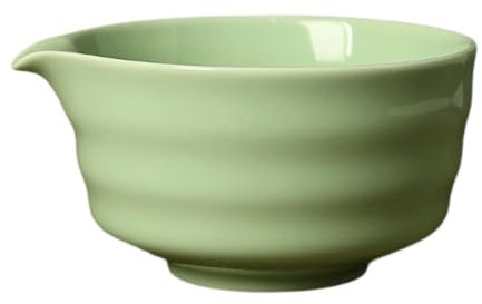 Colcolo Ceramic Matcha Bowl Japanese Green Tea Cup Chawan Handcrafted Traditional Porcelain Tea Bowl for Japanese Matcha Preparation, Green