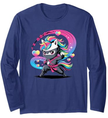Déguisement Magical Unicorn Ninja avec gobelet d'anniversaire I Love Manche Longue