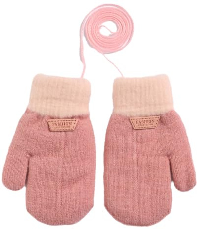 YAQUEKOU Kinder Handschuhe Winter Warme Winterhandschuhe mit Fleece-Innenfutter Mädchen Jungen Strickhandschuh Dicke Thermohandschuhe Baby Fäustlinge Handschuhe kinder 1-8 jahre