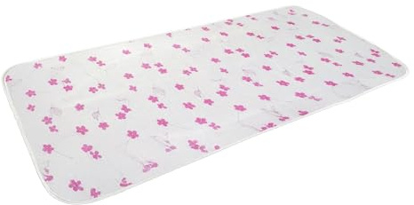 DURA HOME Bügelmatte für den Tisch – 3-lagige Premium-Bügelunterlage, hitzebeständige Oberfläche für reibungsloses Bügeln, tragbare Bügeldecke, 140 × 70 cm (Rosa)
