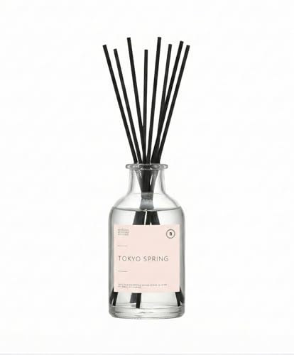BOHORIA Raumduft Stäbchen 500ml – Lufterfrischer Eleganter Duftdiffuser mit Stäbchen – Konstante Duftabgabe für Wohnraum, Schlafzimmer & Bad (500 ml, Tokyo Spring)