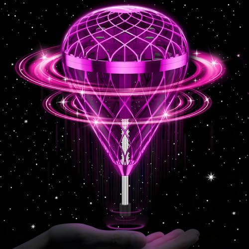 Alyssa Flying Orb Ball Fallschirm Spielzeug, 360 ° Rotating Magic Hover Spinner, Schwebender Ball Cool Fliegender Spielzeug für 6 7 8 9 10 11 12+ Jahre alte Jungen Mädchen Teenager Outdoor