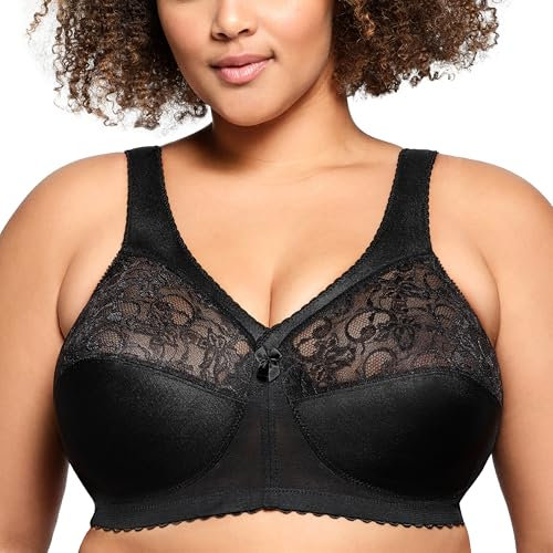 Glamorise Damen 1000 Full Coverage Bra, Schwarz, 85D EU