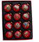 Kurt Adler 12-teiliges Christbaumkugel-Set aus Glas „Die 12 Weihnachtstage”, 65 mm