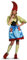 Disguise Miss Gnome Kostüm, Blau/Grün/Rot, L