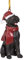 Design Toscano Schwarzer Labrador Retriever Hund Weihnachtsbaumornament Weihnachtsdekoration, Polyresin, Vollfarbe, 8 cm