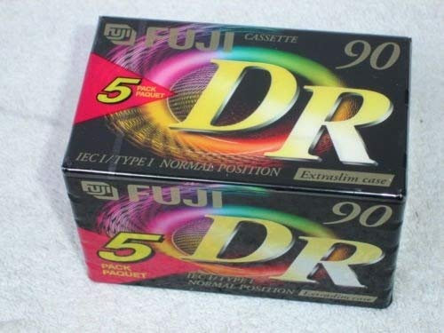 5 X Neuf Fuji DR 90 Normal position 90 Minute cassettes audio