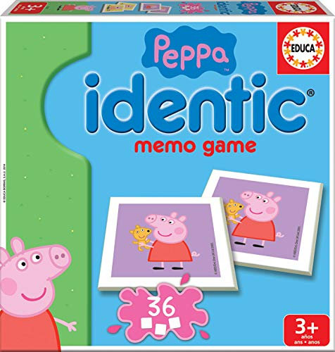 Educa – 16227 – Gesellschaftsspiel – Identic – Peppa Wutz (französische Version)