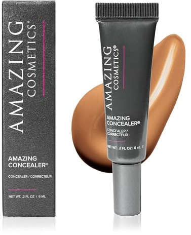 AmazingCosmetics Amazing Concealer, multipurpose full coverage concealer, 0.2 Oz, Caramel