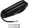 FLEOR Dual Rail Humbucker E-Gitarre Tonabnehmer Double Coil Tonabnehmer E-Gitarre Teile Low Noise, Schwarz Farbe schwarz