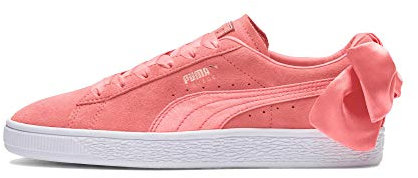 Puma Women's Suedebow Low-Top Sneakers, Shell Pink, 37.5 EU, 4.5 UK