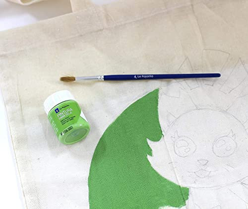 Pintura para tela la pajarita verde primavera 25 ml