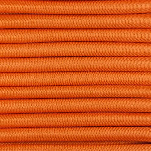 2m Gummikordel - Hutgummi - Rundgummi, hochwertig, extra-stark in 5mm, orange