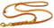 CopcoPet Hundeleine aus Fettleder 2m x 8mm Cognac – 3-Fach verstellbar, geflochten – Mit Messingbeschlägen – Grifffest, robust – Umhängeleine für kleine Hunde, ideal für Spaziergang, Training