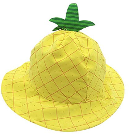 Allence Kinder Erdbeere Hut Baby Baumwolle Fischerhut Kinder Sonnenhut Kids Mütze mit gepunkt Kleinkinder Sommerhut UV Schutz Kappe Kindermütze Erdbeere Figur Sonnenschutz Kopfumfang