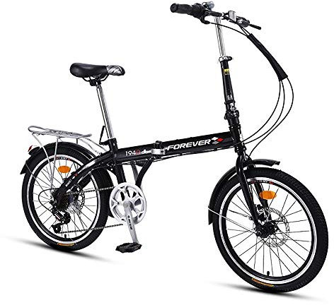 MTTKTTBD Leicht Faltrad, 7 Gang 20 Zoll Klapprad mit Quick-Fold-System,First Class Klappfahrrad mit Doppelscheibenbremse,Unisex Folding City Bike Klapprad für Stadtreiten und Pendeln