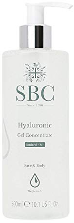 SBC Skincare - Feuchtigkeitsgel für Gesicht und Körper mit Hyaluronsäure - 300 ml - Feuchtigkeitsspendend - Verbessert Ausstrahlung und Straffheit - Hautpflege - Hyaluronic Gel Concentrate